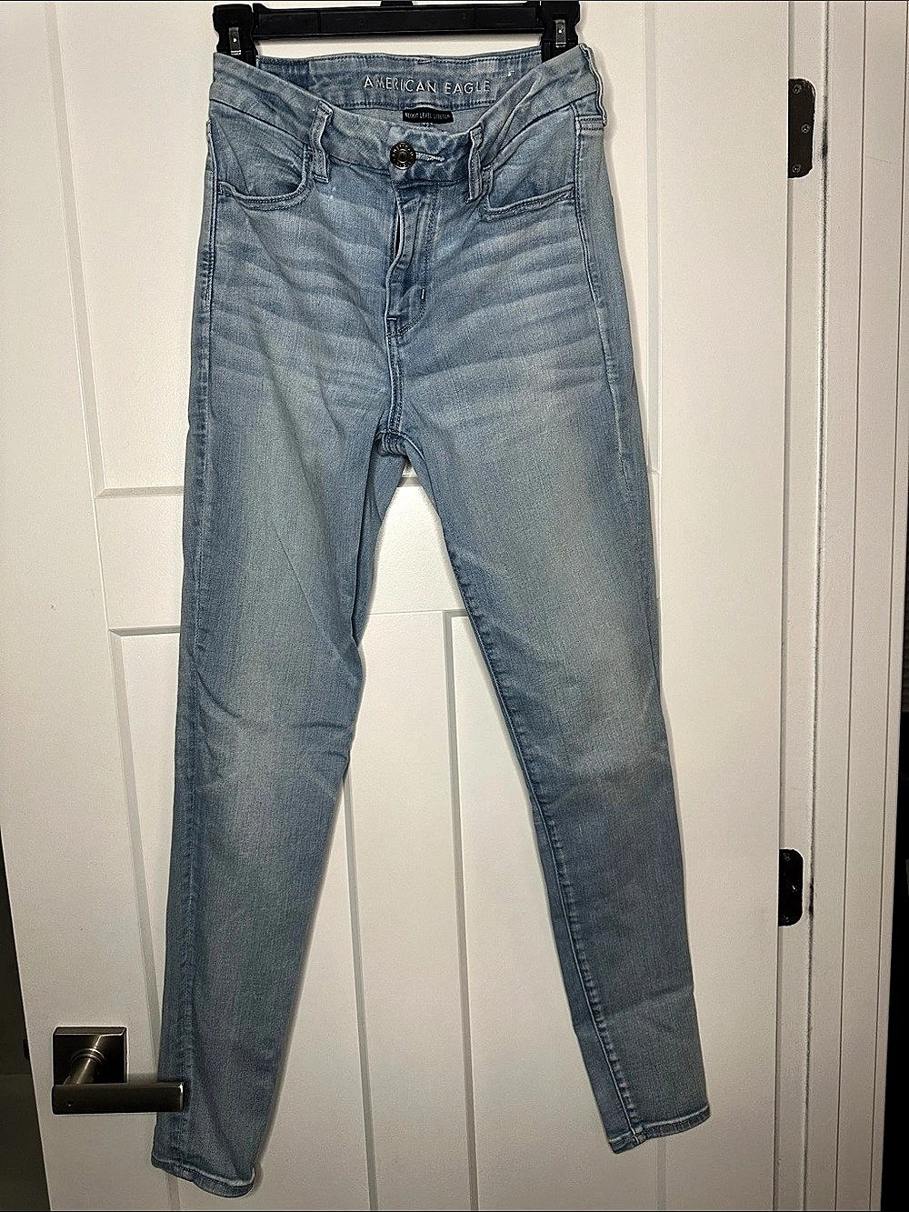 American Eagle Curvy High-Rise Jegging Blue Waist 6 Long